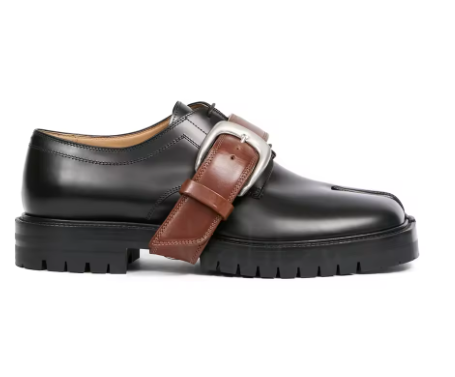 Liisa Tabi Loafer in Leather Limited Belt Edition